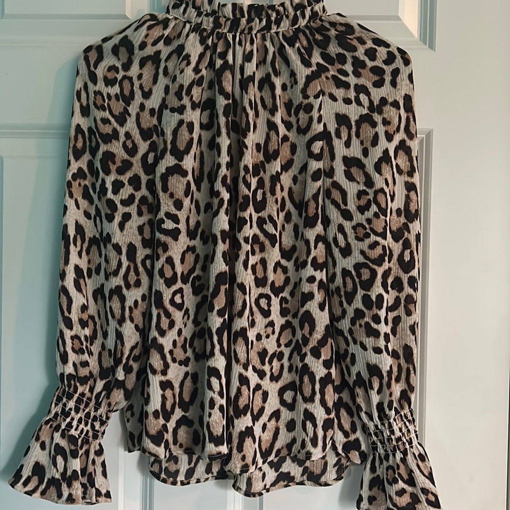 Leopard print Loft blouse